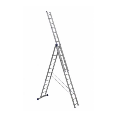 Лестница Alumet H3 5313 алюминиевая трехсекционная 3*13