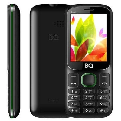 Мобильный телефон BQ 2440 Step L+ Black Green