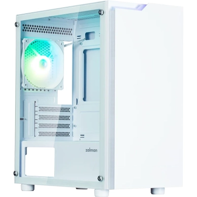 Корпус ZALMAN T4 Plus, mATX, White, Window, 1 x Combo (3.5'' or 2.5''), 1x3.5'', 2x2.5, 1xUSB2.0, 2xUSB3.0, REAR 1x120mm ARGB