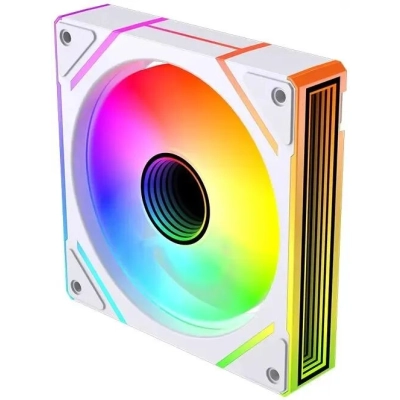 Вентилятор Bloody BD-CF120ARGB2 LCD ARGB (BD-CF120ARGB2-WH) 120х120x25 белый 4-pin 26дБ (упак. 1шт) Ret