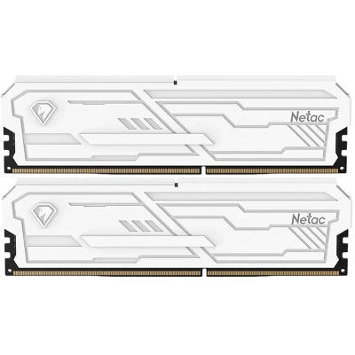 ОЗУ Netac Shadow III, NTSHD4P32DP-16W, DDR 4 DIMM 16Gb (8Gbx2) PC25600, 3200Mhz, CL16, с рад