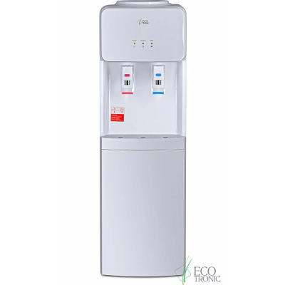 Кулер для воды ECOTRONIC J21-LCE напольный, нагрев/​охлаждение электронное, шкаф, 2 крана белый