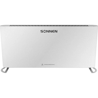 Конвектор SONNEN Onyx-2000.1, 2000Вт, Х-образный нагревательный элемент, белый, сделано в России