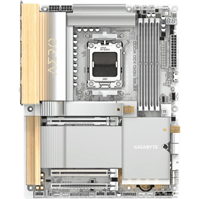 Материнская плата Gigabyte X870E Aero X3D Wood Socket AM5 AMD X870E 4xDDR5 ATX AC`97 8ch(7.1) 2x5Gg RAID+HDMI