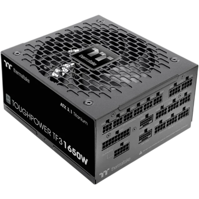 Блок питания Thermaltake Toughpower TF3 Gen.5 1650W (PS-TPD-1650FNFATE-1) ATX 80+ titanium (20+4pin) APFC 140mm fan color LED 16xSATA Cab Manag RTL