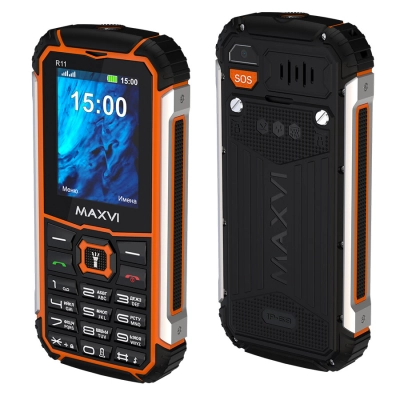 Мобильный телефон Maxvi R11 оранжевый