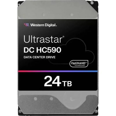 HDD WD Ultrastar DC HC590 WUH722624ALE6L4 (0f65684), 24ТБ, SATA III, 3.5