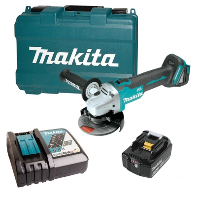Углошлифовальная машина Makita DGA504RT 8500об/​мин рез.шпин.M14 d=125мм жестк.кейс