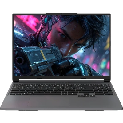 Ноутбук MAIBENBEN X-Treme Typhoon X16C (X16C-R725560F44HG4E10-Win11) Ryzen 7 H 255 16Gb SSD 512Gb NVIDIA RTX 5060 8Gb 16 WUXGA IPS Cam 60Вт*ч Серый