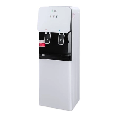 Кулер для воды ECOTRONIC J1-LCE XS, напольный, нагрев/​охлаждение электронное, шкаф, 2 крана, белый