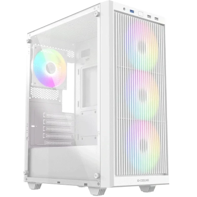 Корпус ID-Cooling Ware 300 ARGB White mATX/​win TG/​ 4 fans/​ Type C/​ CPU 160mm/​ GPU 320mm/​ no PSU