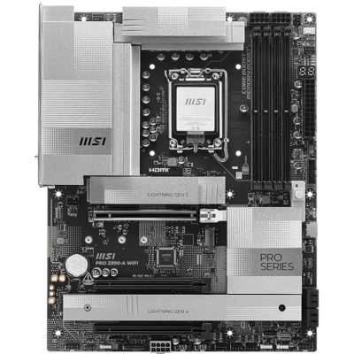 MB s1851 MSI Pro Z890-A Wifi, 4*DDR5, 3*PCIEx16, 4*M.2, 2*TypeC, 3*USB3.2Gen2, 6*USB3.2Gen1, 4*USB2.0, 4*SATA3.0, 5G, 2xType-C(DP), HDMI, ATX, RTL