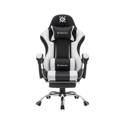 Игровое кресло DEFENDER Tios 64055 Black/​Whte PU