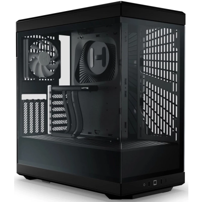 Корпус HYTE Y40 (CS-HYTE-Y40-B), без БП, Midi-Tower, TG, no fans, 2xUSB-A 3.2, 1xUSB Type-C, ATX, mITX Pitch Black