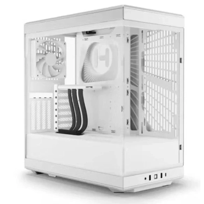 Корпус HYTE Y40 (CS-HYTE-Y40-WW), без БП, Midi-Tower, TG, no fans, 2xUSB-A 3.2, 1xUSB Type-C, ATX, mITX Snow White