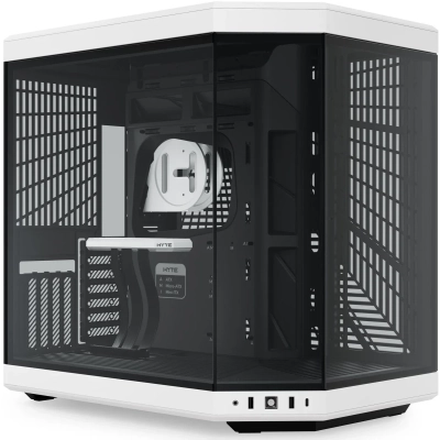 Корпус HYTE Y70 (CS-HYTE-Y70-BW), без БП, Midi-Tower, TG, no fans, 2xUSB-A 3.2, 1xUSB Type-C, E-ATX, ATX, mITX Black Panda