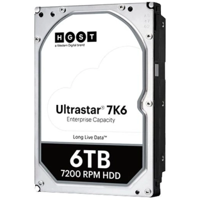 Western Digital Ultrastar DC HDD Server 7K6 (3.5’’, 6TB, 256MB, 7200 RPM, SATA 6Gb/​s, 512E SE), SKU: 0B36039