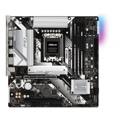 MB s1700 ASRock B760M Pro RS/​D4 Intel B760, 4xDDR4-3200 МГц, 2xPCI-Ex16, 2xM.2, Micro-ATX