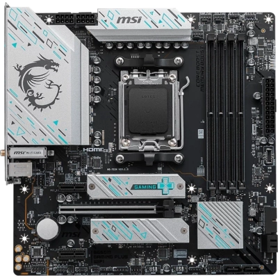 MB sAM5 MSI B650M Gaming Plus Wifi, AMD B650, 4xDDR5-4800 МГц, 2xPCI-Ex16, 2xM.2, Standard-ATX