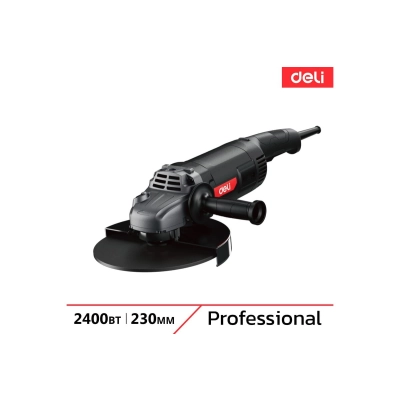 УШМ Deli DE-JM230-2E (2400Вт, 230мм, 6400об/​мин, картон)