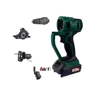 Мульти сет KLPRO KLMS18-20 18В, Li-ion-2шт, 2.0Ач, ,З/У, сумка + 20 аксес