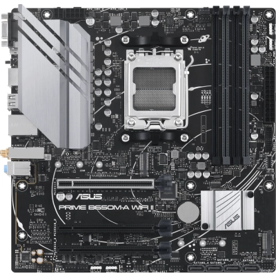 MB sAM5 ASUS PRIME B650M-A WIFI II mATX 4xDDR5 3xPCIEx16 2xM.2 DP HDMI VGA 2.5GLAN Wi-Fi 6 (90MB1EG0-M0EAY0)