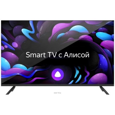 Телевизор 24 Centek CT-8824 черный 1366x768, HD Ready, 60 Гц, Wi-Fi, Smart TV, Яндекс ТВ
