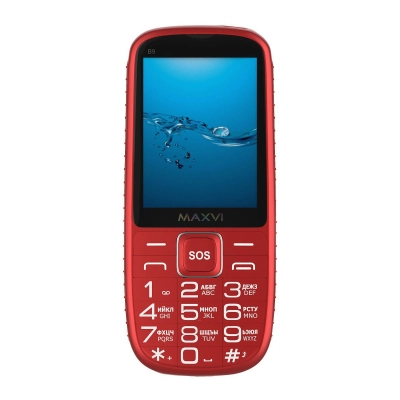 Мобильный телефон Maxvi B9 красный