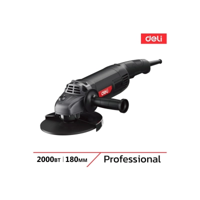 УШМ Deli DE-JM180-1E (2000Вт, 180мм, 8500об/​мин, картон)