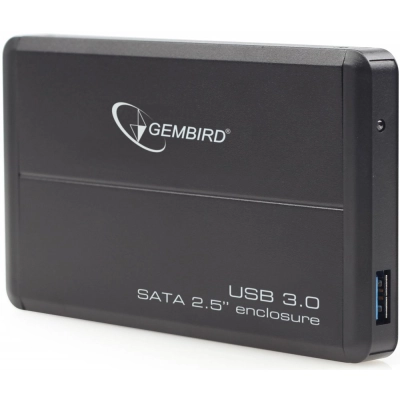 Корпус для HDD/​SSD 2.5 SATA3 USB3.0 Gembird EE2-U3S-5, Black, алюминиевый