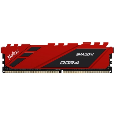ОЗУ Netac Shadow NTSDD4P36SP-08R DDR4 8GB 3600MHz CL18 1.35V / Red / with radiator