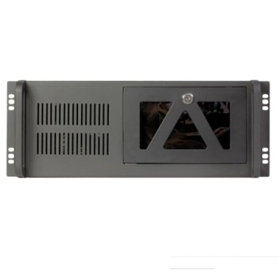 Корпус Procase B441-B-0 черный 4U глубина 450мм, внешн 2x5.25, 1x3.5, внутр 7xHDD, MB 12x9,6, без Б/​П PS2