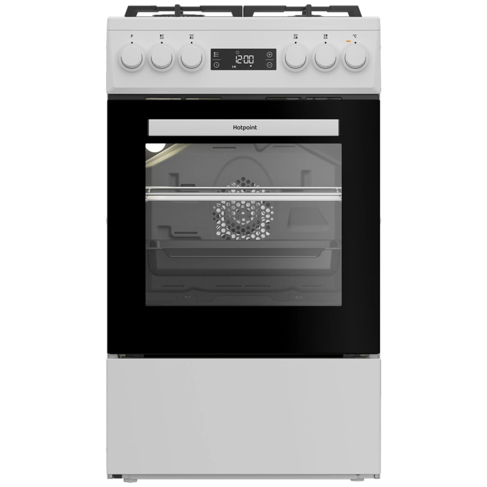 Кухонная плита Hotpoint HSG5F2HB белый купить в интернет-магазине Донецка, ДНР Кухонная плита Hotpoint HSG5F2HB белый