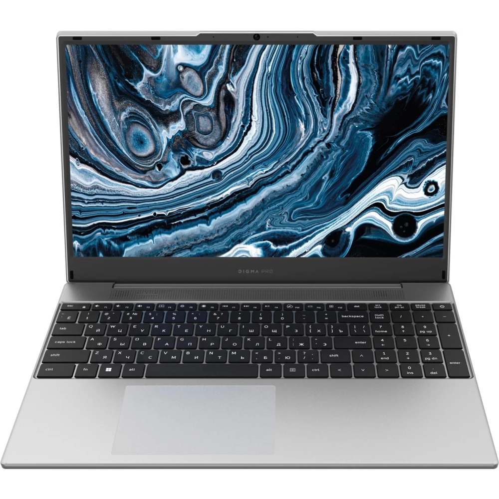 Ноутбук Digma Pro Breve (DN15R7-ADXW05) Ryzen 7 7730U 16Gb SSD512Gb AMD Radeon Graphics 15.6" IPS FHD (1920x1080) Win11Pro silver WiFi BT Cam 4500mAh