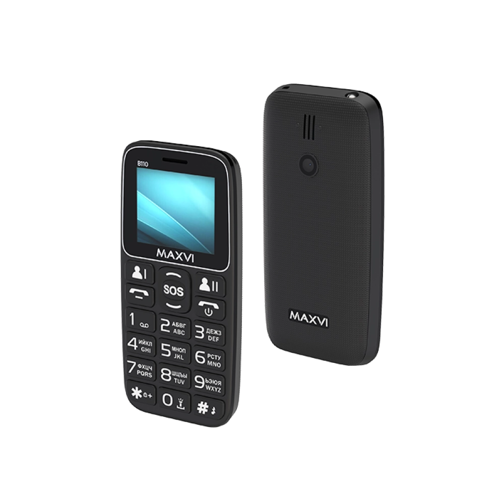 Мобильный телефон Maxvi B110 черный купить в интернет-магазине Донецка, ДНР Мобильный телефон Maxvi B110 черный