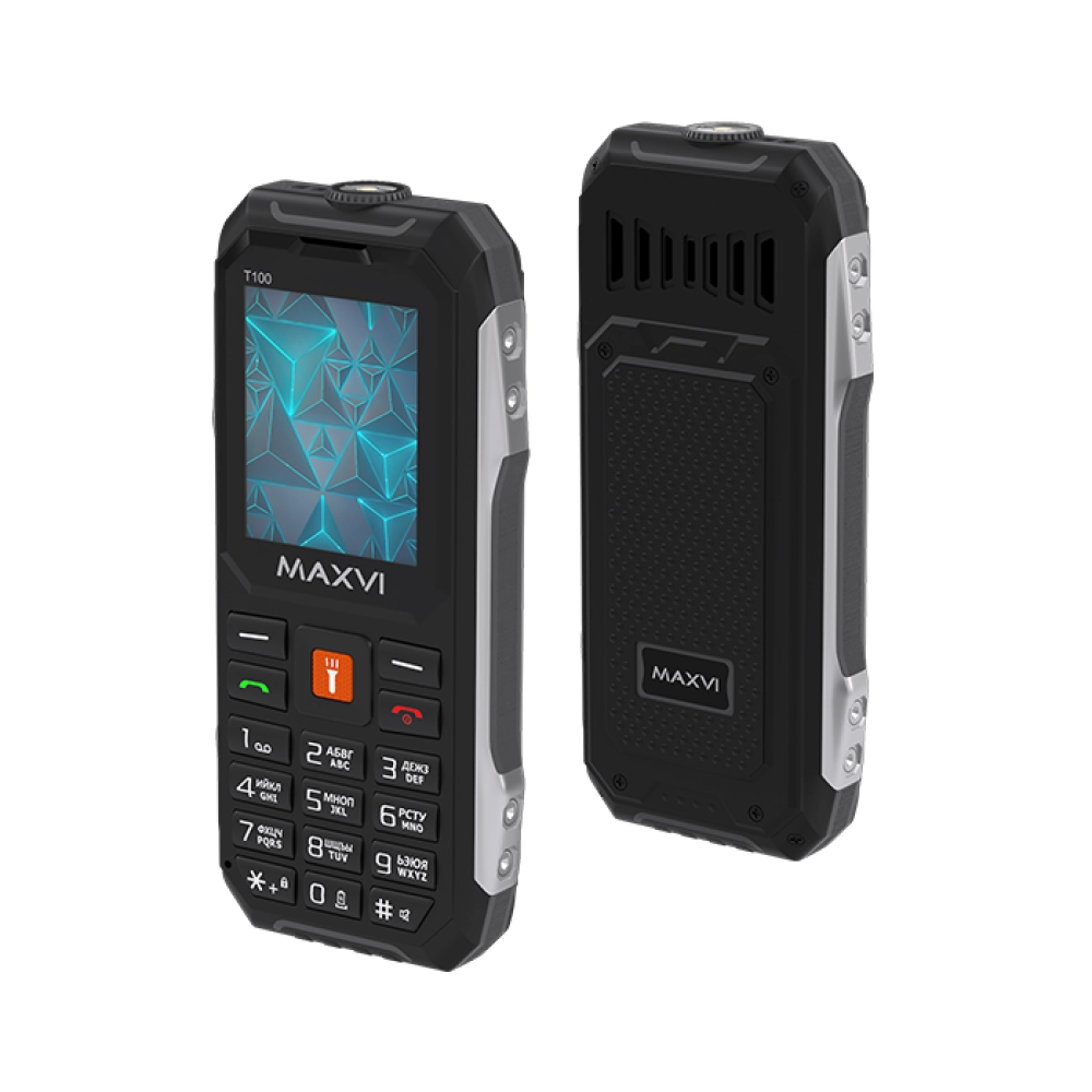 Мобильный телефон Maxvi T100 черный купить в интернет-магазине Донецка, ДНР Мобильный телефон Maxvi T100 черный