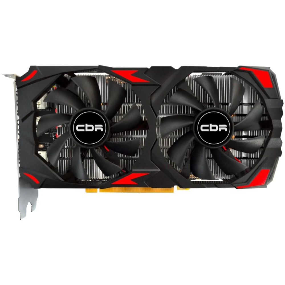 Видеокарта CBR Radeon RX 580 8G (VGA-STX580-8G-RTL), GDDR5, 256BIT, 2048, 1168MHz, Dual fan PCIE 3.0, 150W (HDMI/​2xDP)