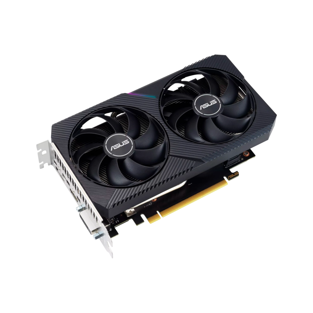 Видеокарта Asus Nvidia GeForce RTX 3050 (Dual-RTX3050-O8G-V2) PCI-E 4.0 8192Mb 128 GDDR6 1822/14000 HDMIx1 DPx3 HDCP Ret купить в интернет-магазине Донецка, ДНР Видеокарта Asus Nvidia GeForce RTX 3050 (Dual-RTX3050-O8G-V2) PCI-E 4.0 8192Mb 128 GDDR6 1822/14000 HDMIx1 DPx3 HDCP Ret
