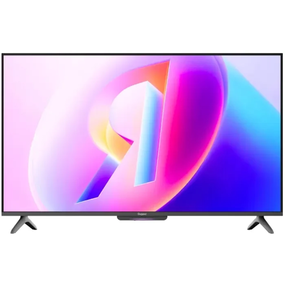 Телевизор 43" YANDEX ТВ Станция Бейсик QLED с Алисой YNDX-00078 черный 3840x2160, 4K Ultra HD, 60 Гц, Wi-Fi, Smart TV, Яндекс ТВ