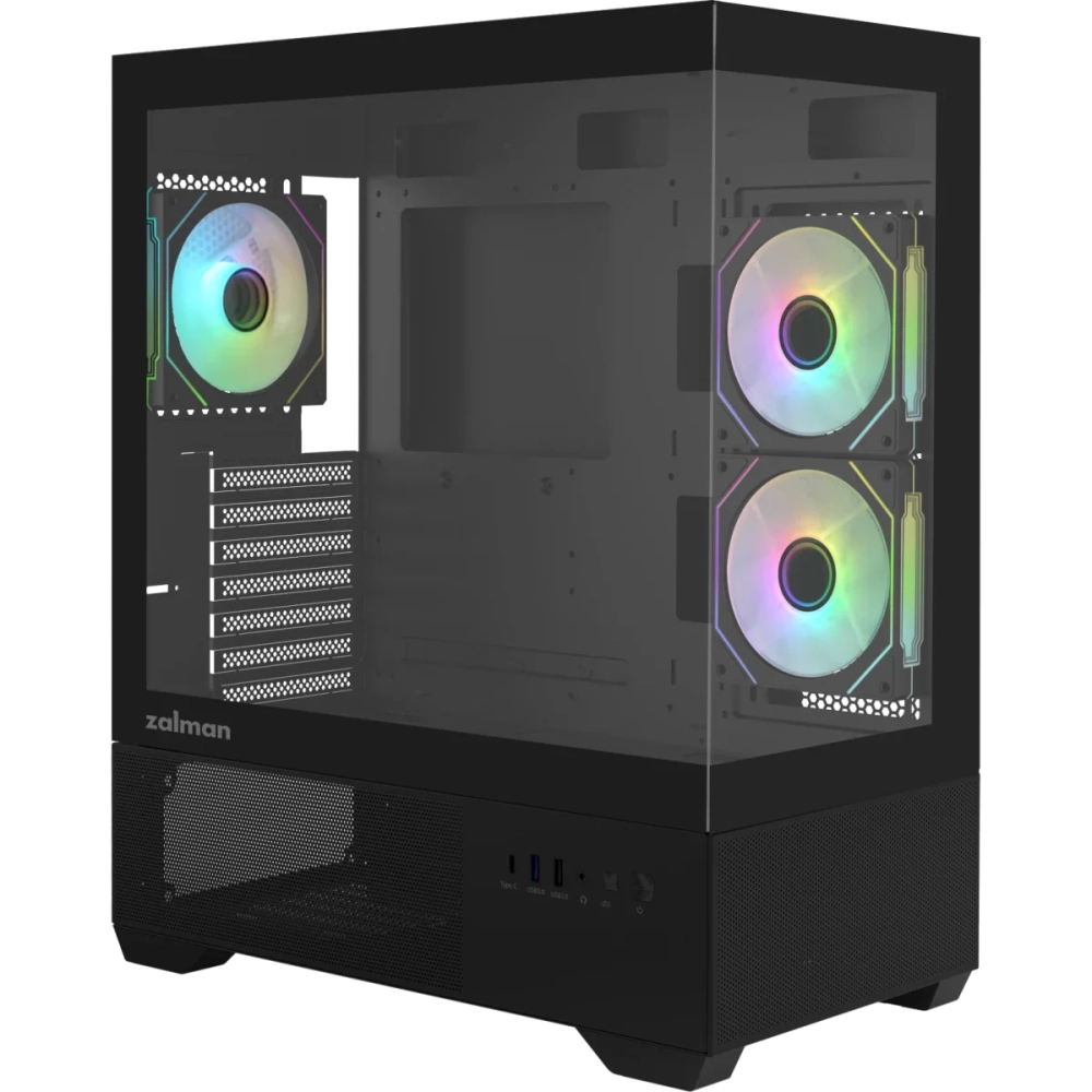 Корпус ZALMAN Chronix V2, ATX, Black, Window, 1xCombo (3.5’’ or 2.5’’), 1x3.5’’HDD, 2x2.5’’SSD, 1xUSB2.0, 1xUSB3.0, 1xUSB Type-C, Side 2x120mm ARGB купить в интернет-магазине Донецка, ДНР Корпус ZALMAN Chronix V2, ATX, Black, Window, 1xCombo (3.5’’ or 2.5’’), 1x3.5’’HDD, 2x2.5’’SSD, 1xUSB2.0, 1xUSB3.0, 1xUSB Type-C, Side 2x120mm ARGB