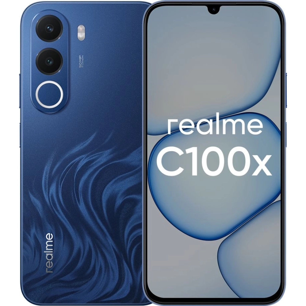 Смартфон Realme C100x 4/128Gb Blue РСТ купить в интернет-магазине Донецка, ДНР Смартфон Realme C100x 4/128Gb Blue РСТ
