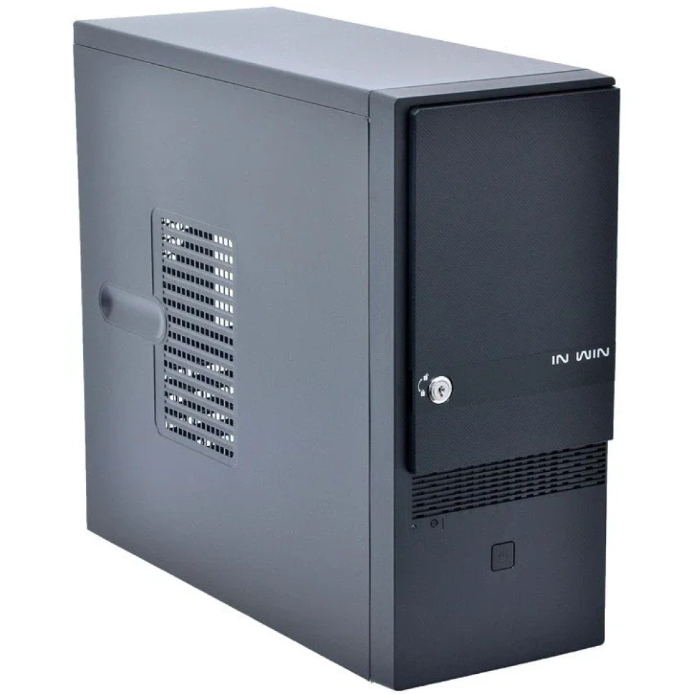 Корпус INWIN EC046U3 (6194940) U3*2+A(H)/​Key Lock no Power Cord (Black)