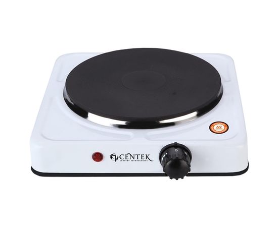  Плитка электрическая Centek CT-1506 (белый) 1конф чугун 155мм, 1000Вт, индикатор работы 