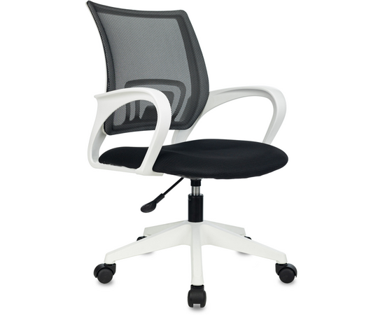  Кресло Бюрократ CH W 696 Black черный TW-01 TW-11 сетка/ткань крестов. пластик пластик белый 