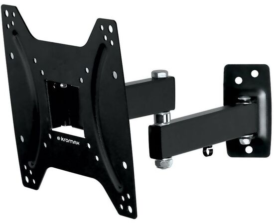  15"-42" Кронштейн Kromax OPTIMA-204 Наклонно-поворотный черный макс.25кг VESA 200x200 мм 