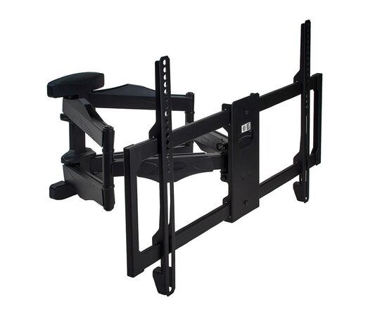  22"-65" Кронштейн Kromax ATLANTIS-35 new black Наклонно-поворотный max 50 кг, 5 ст св., нак. + 3° -10°, пов. 160 от ст. 52-500 мм., max VESA 600x40 