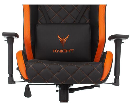  Кресло Knight Outrider BO эко.кожа черный/оранжевый 