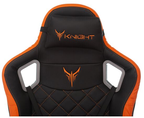  Кресло Knight Outrider BO эко.кожа черный/оранжевый 