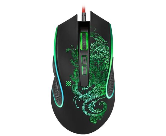  Мышь оптическая игровая с подсветкой Defender Venom GM-640 (black) (220430) 