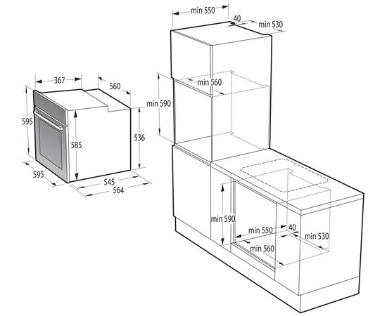  Духовой шкаф Gorenje BO6725E02ABG 